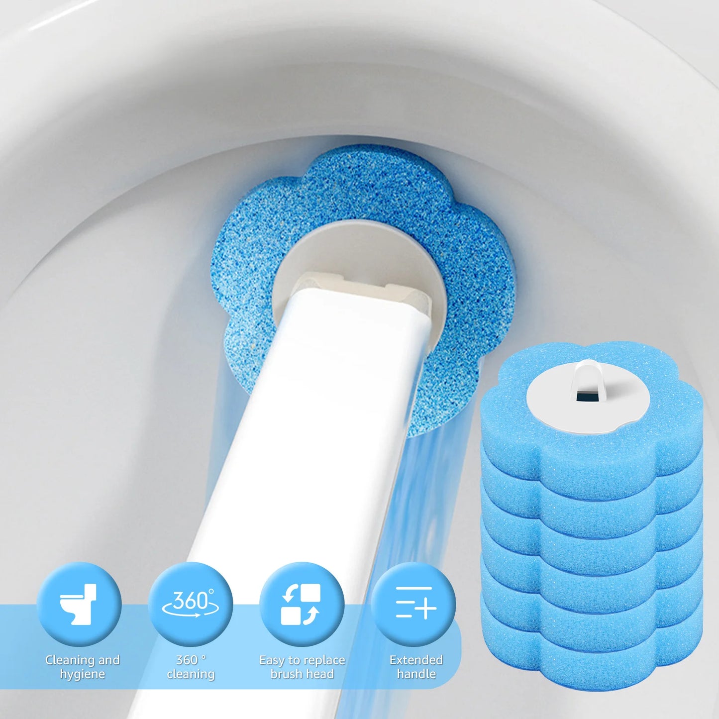 FreshFlush™ Disposable Toilet Brush Kit