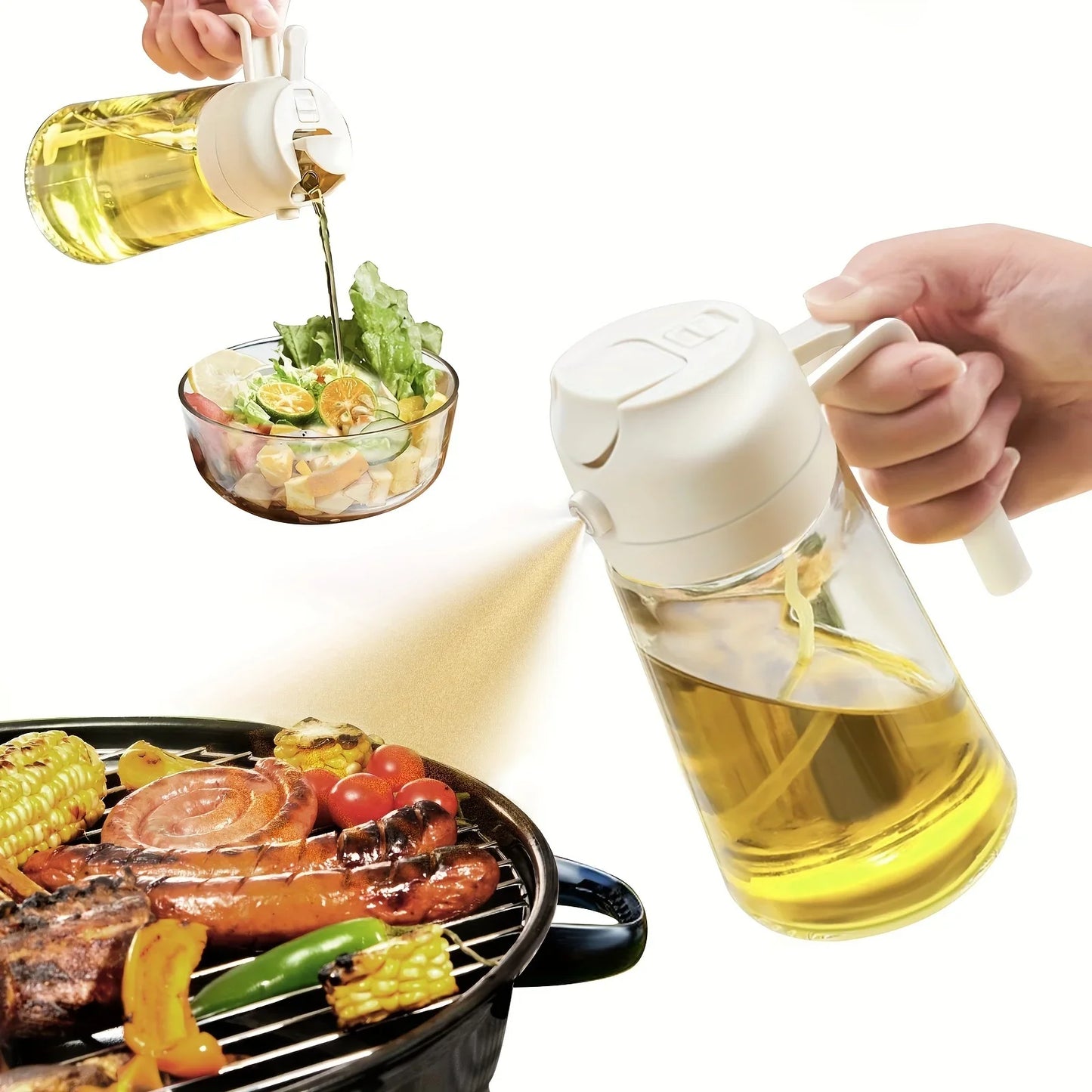 2-in-1 Oil Dispenser and Sprayer