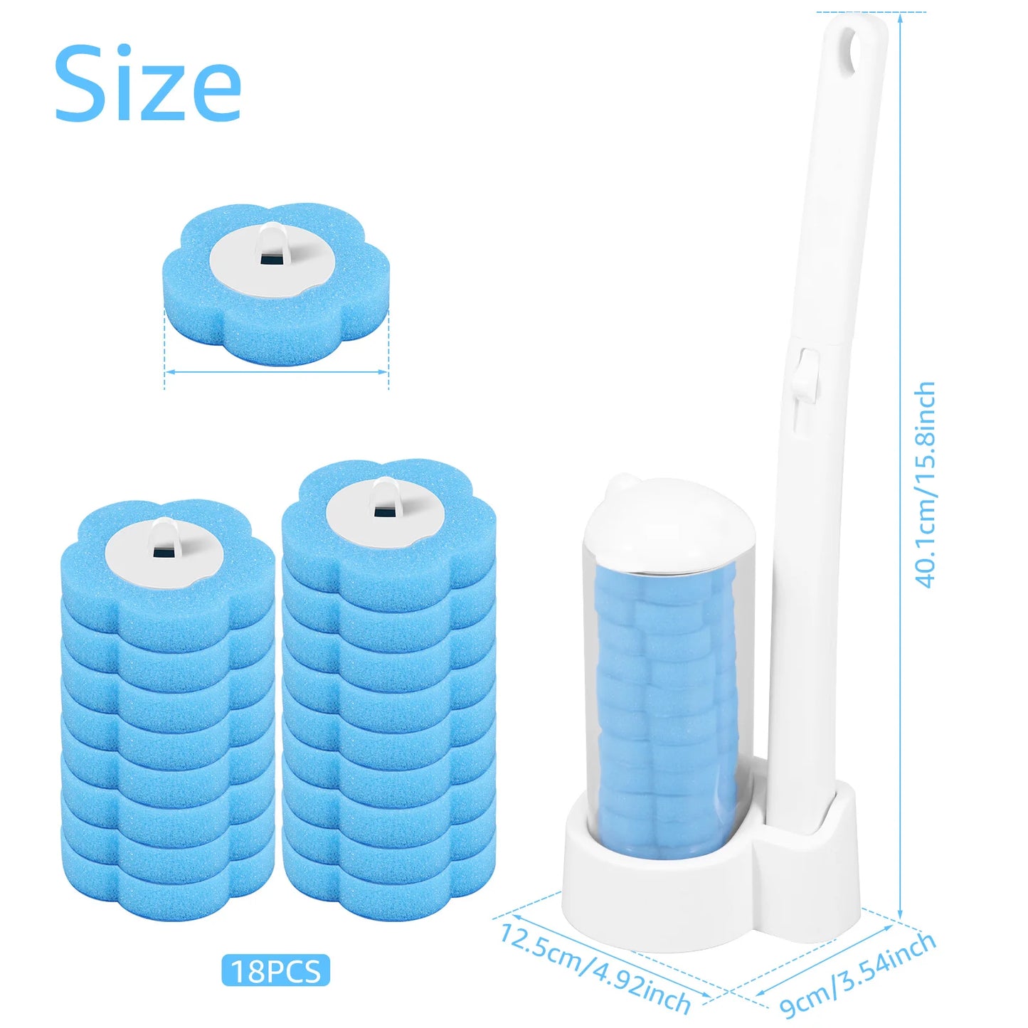 FreshFlush™ Disposable Toilet Brush Kit