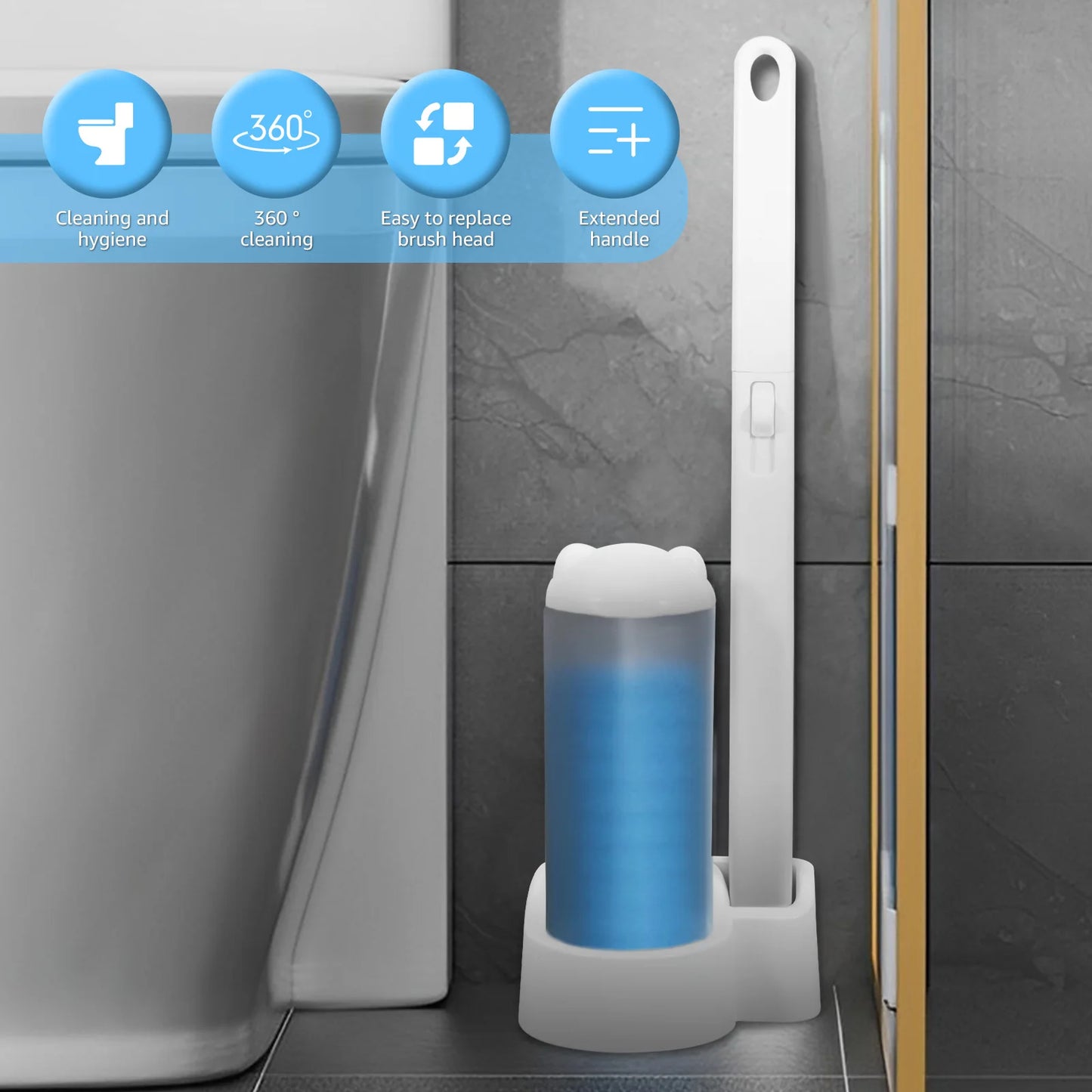 FreshFlush™ Disposable Toilet Brush Kit
