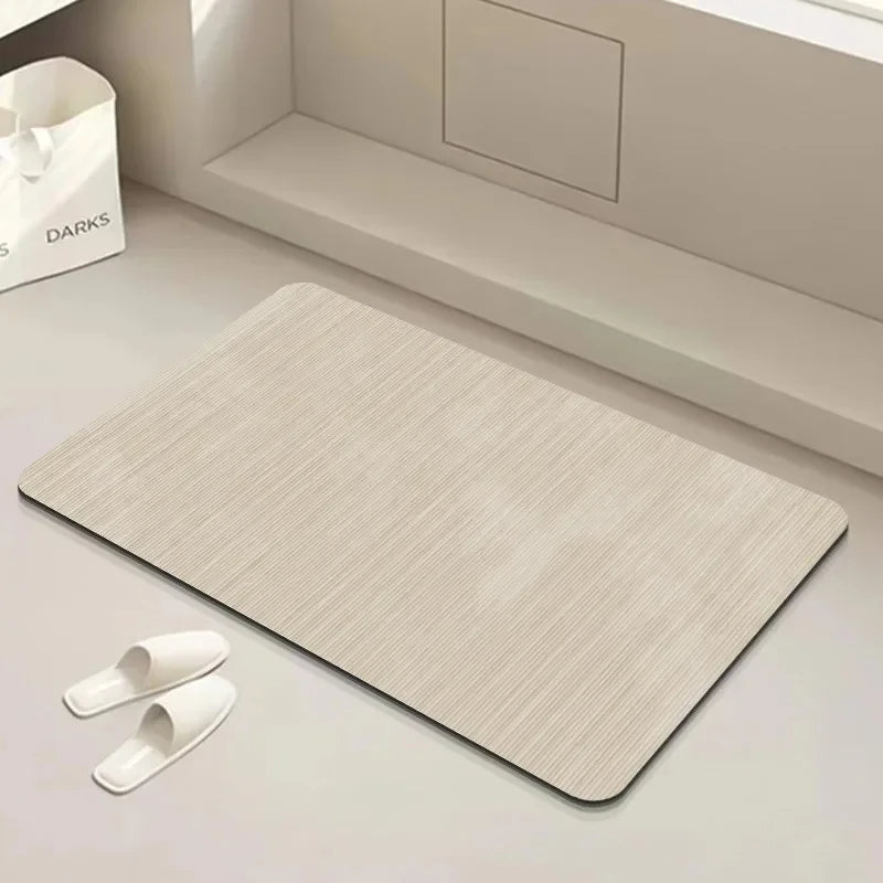 Super Absorbent Diatomite Infused Bath Mat. Non-Slip & Quick Dry