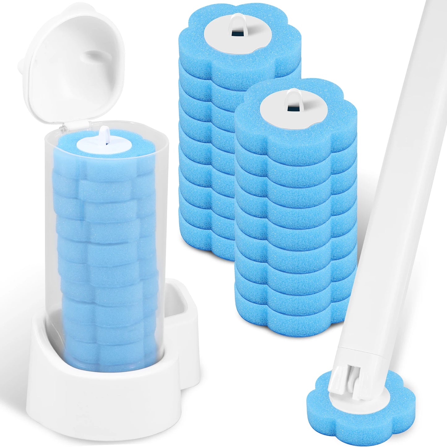 FreshFlush™ Disposable Toilet Brush Kit