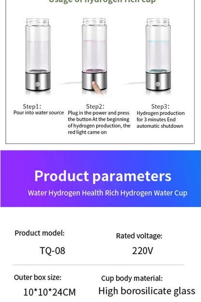 Hydrogen Water Bottle