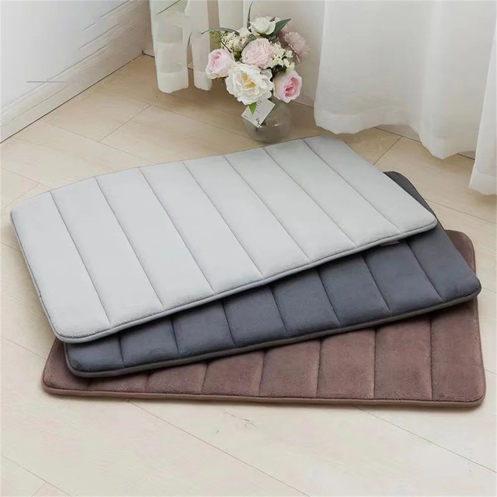 Super Absorbent Memory Foam Bathroom Floor Mat