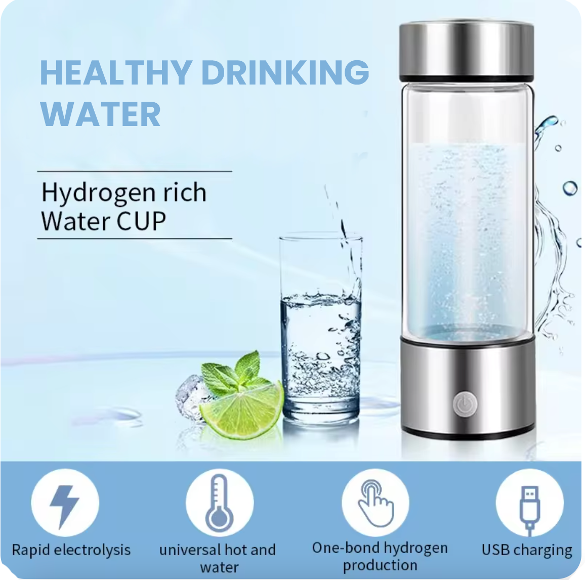 AquaPure™ - Hydrogen Water Bottle